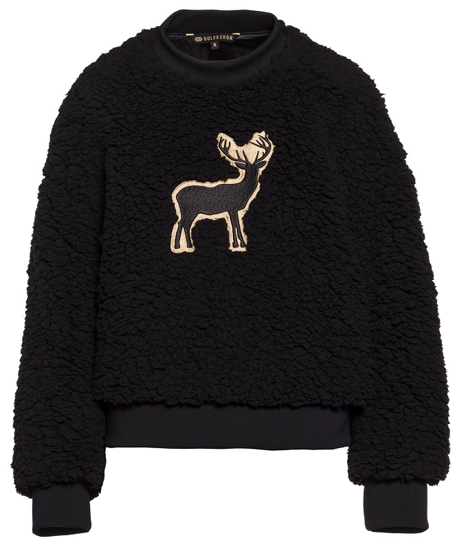 Trui Goldbergh Women Deer Teddy Black