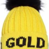 Muts Goldbergh Women Hodd Beanie Real Raccoon Fur Sunshine